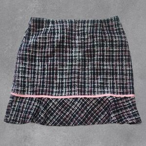 Studio C vintage black/pink tweed pencil skirt Size 14